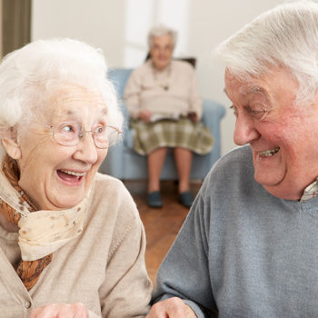 Senior Couple Enjoying Meal Together